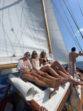 Private cruise on a classic wooden sailboat
